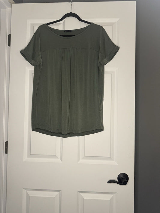 Staccato Short Sleeve Blouse Xl Green 