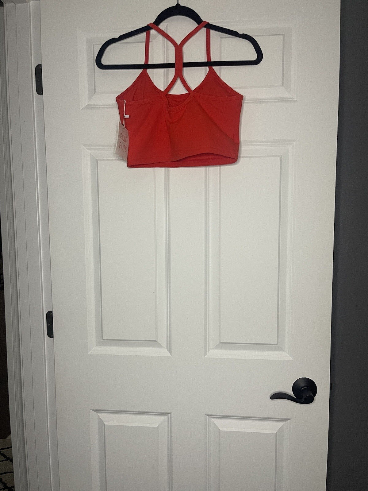 Gold elite bralette large red NWT