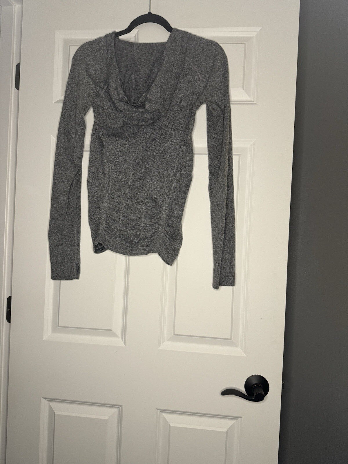Athleta Zip Up Hoodie Small Gray Heathered 