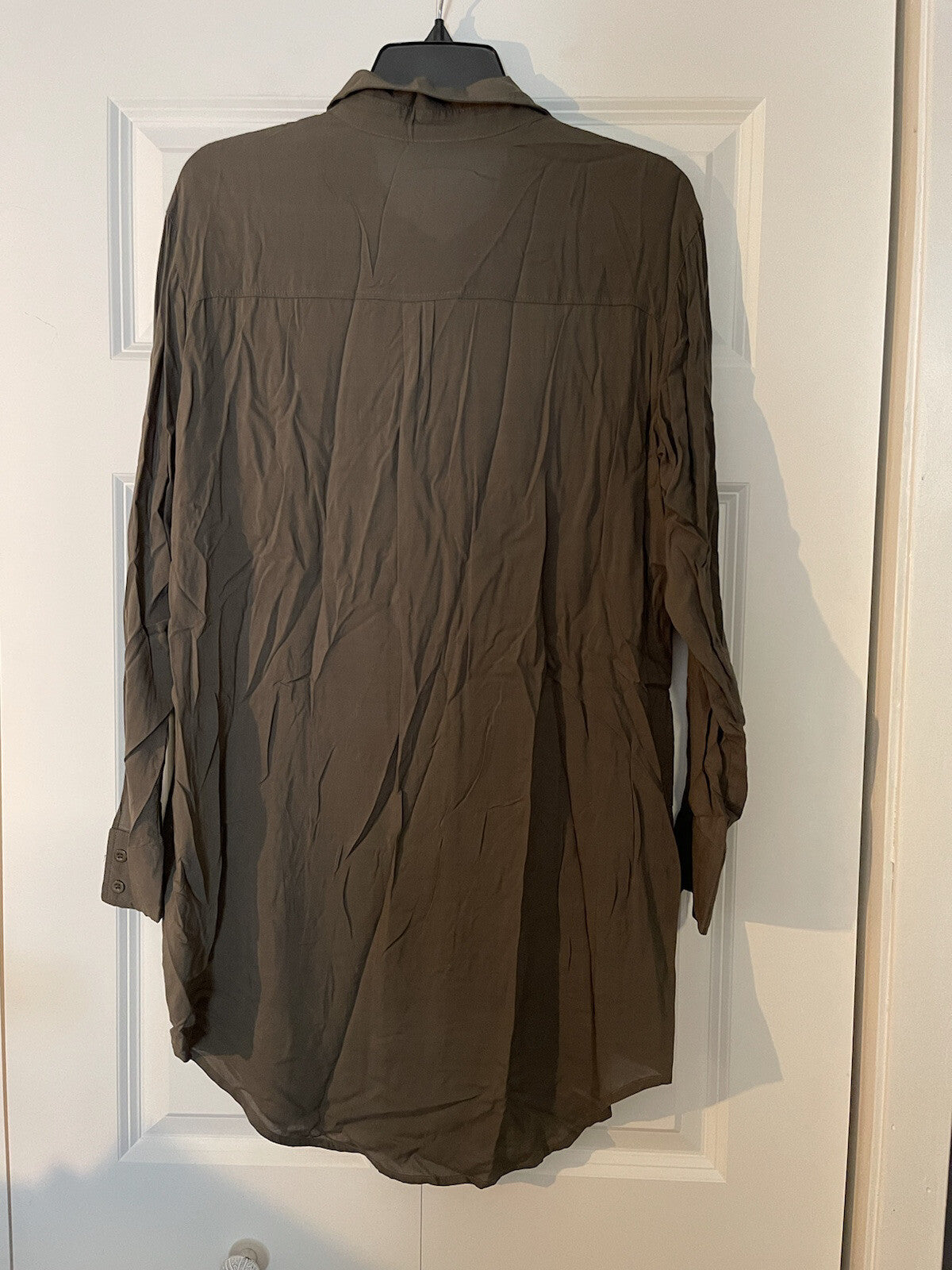 Cecico long sleeve button up dress small nwot