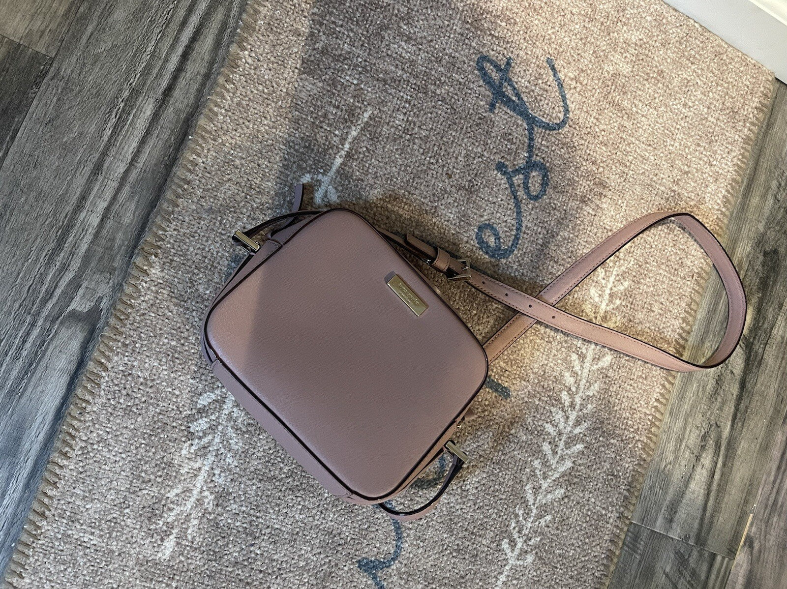 Kate spade purse square mauve