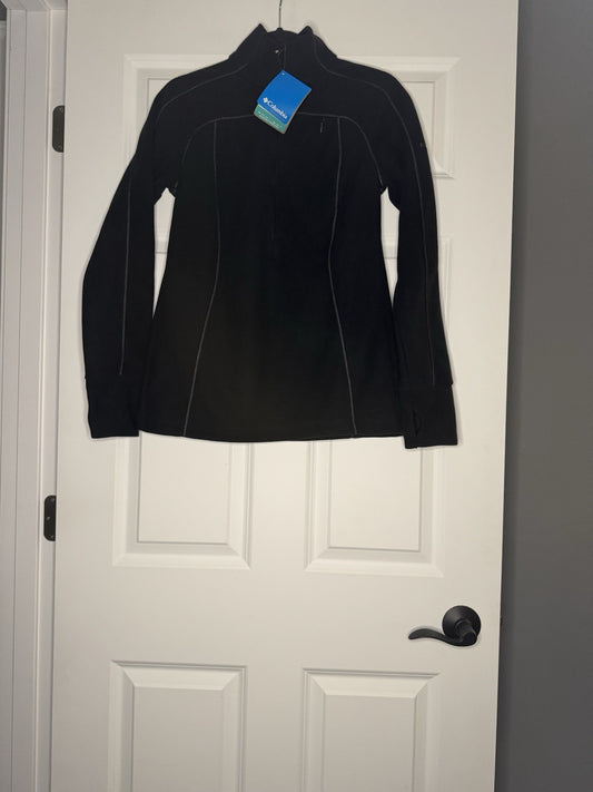 Columbia Titanium Omni Dry Half Zip Medium Black New With Tags