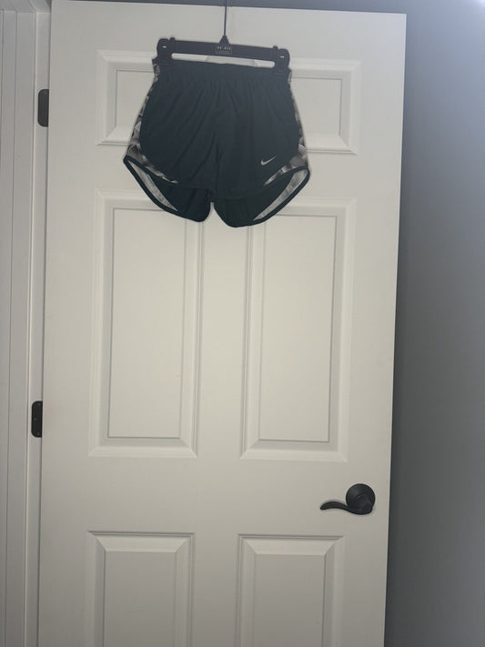 Nike Dri Fit Running Shorts XS W Liner Green Black Gray White Sides