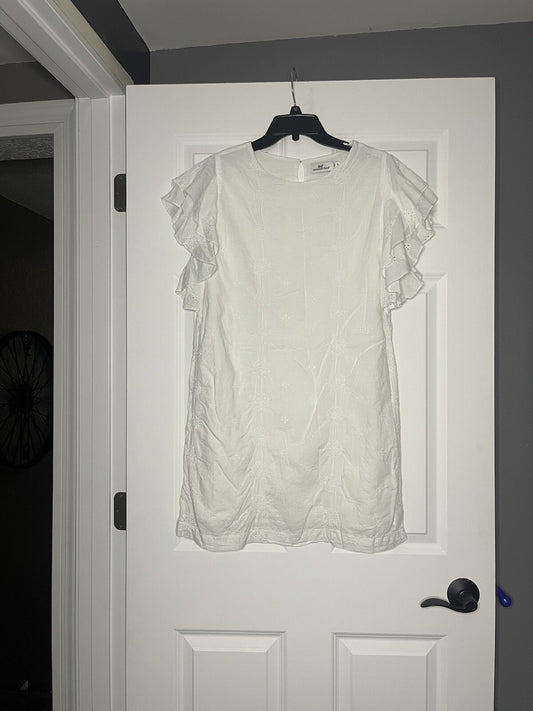 Vineyard vines short sleeve dress white size 6