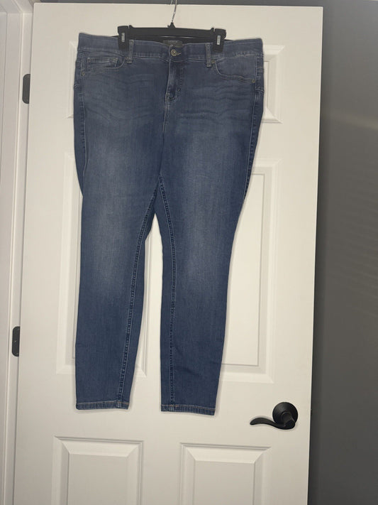 Torrid Bombshell Skinny Jeans Size 20 Regular Blue