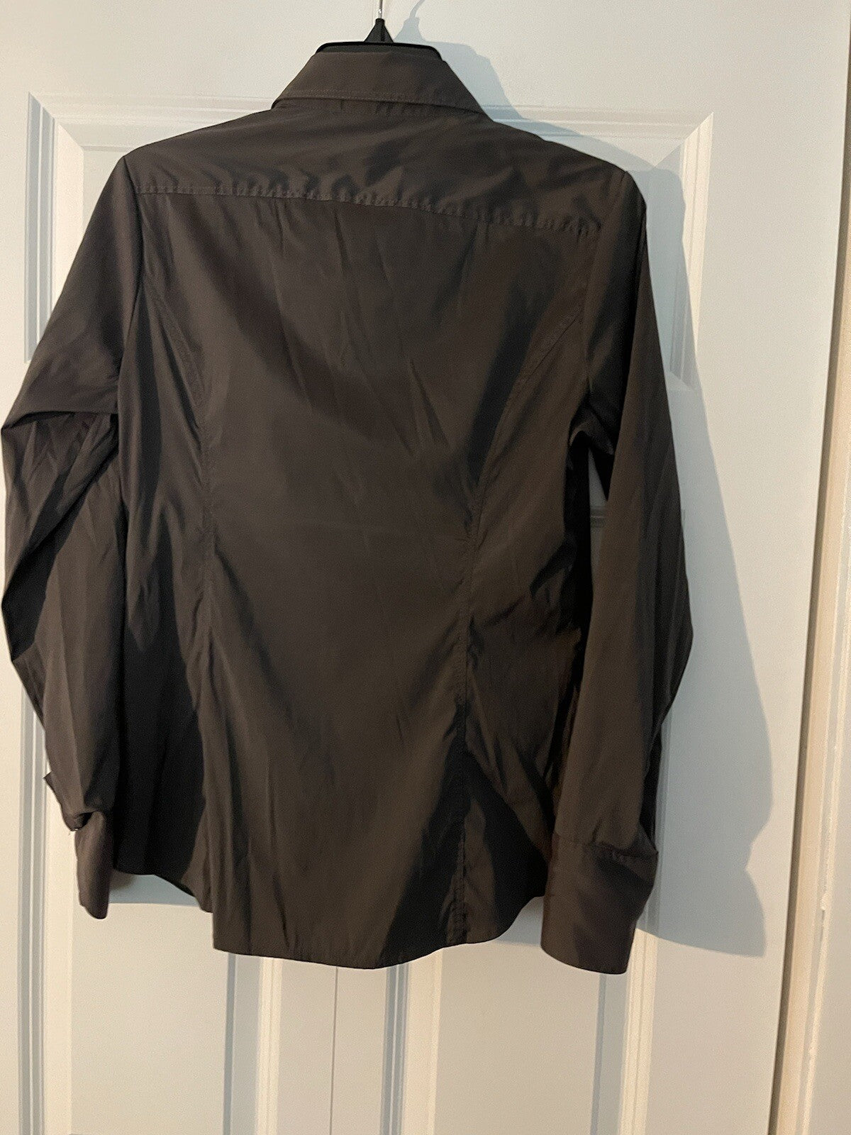 Express gray button up size medium zipper on side