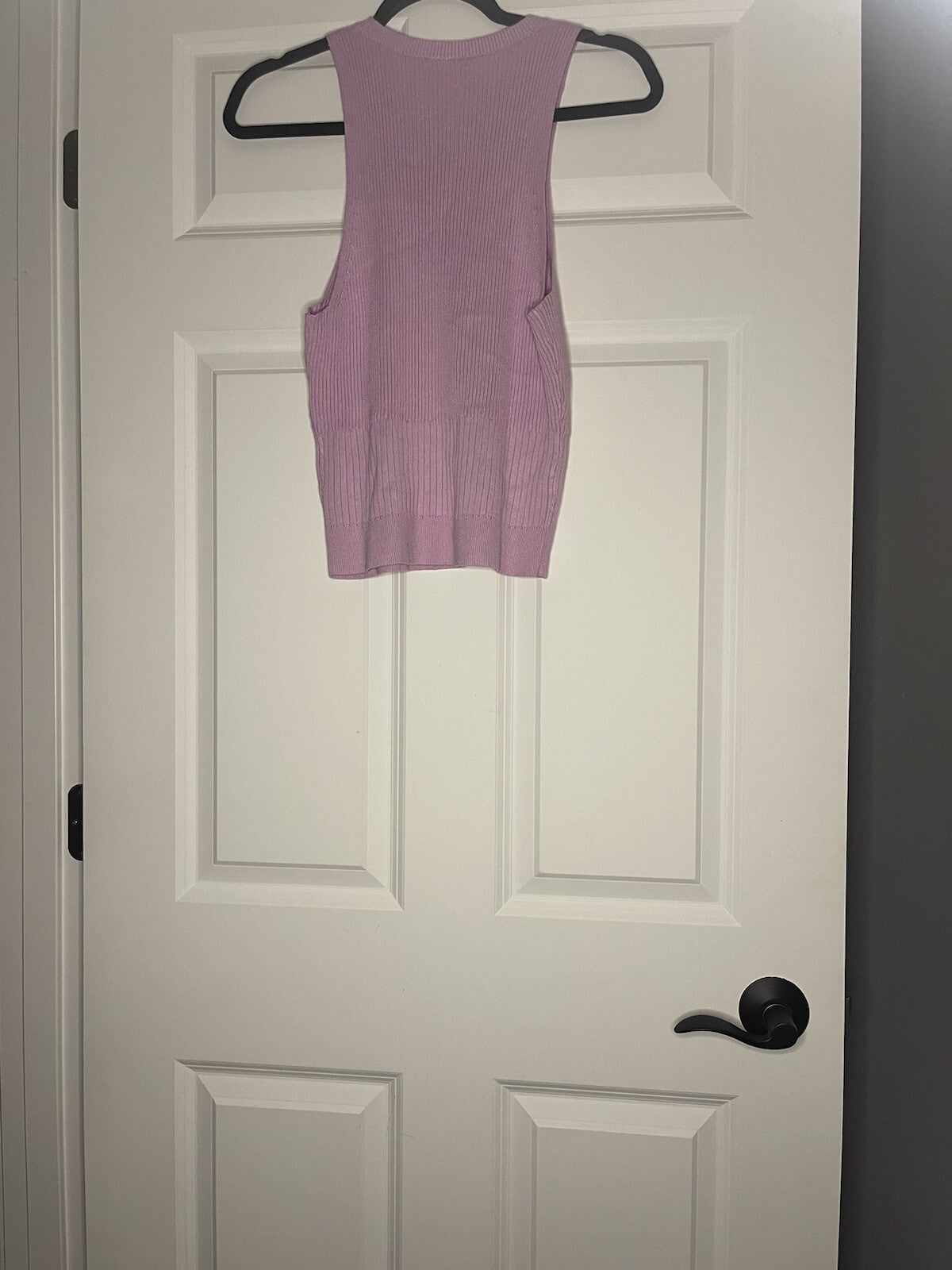 Abercrombie And Fitch Sleeveless Sweater Ribbed Large Purple Nwt 