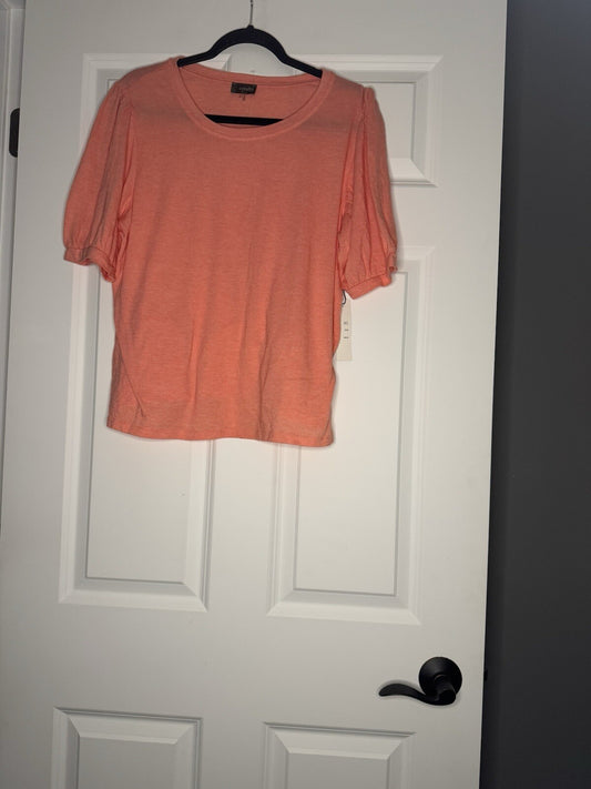 Crosby Short Sleeve Top Melon Color Nwt 