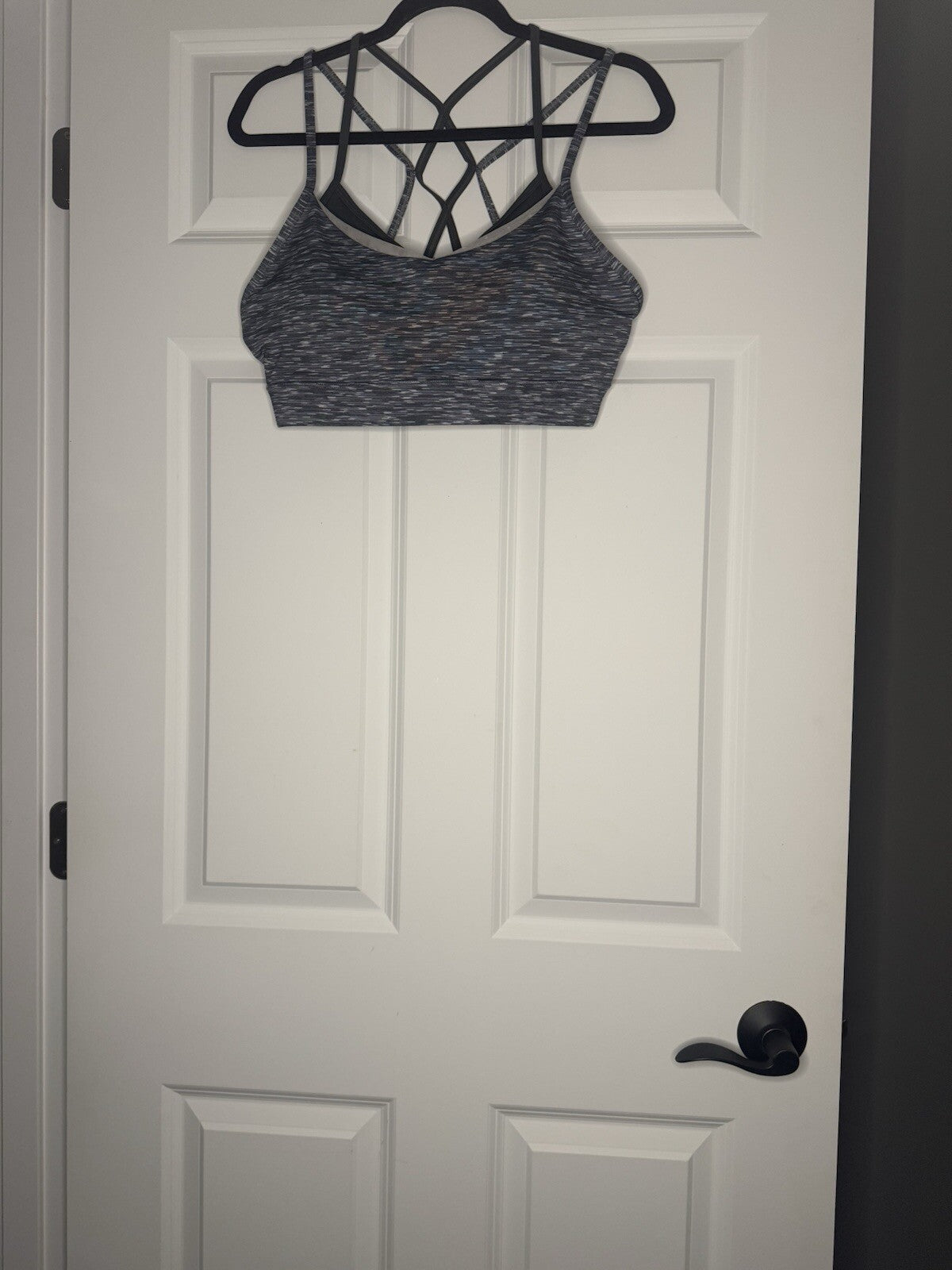 Zyia Bra Layered Large Gray And White Heathered In Excellent Condition