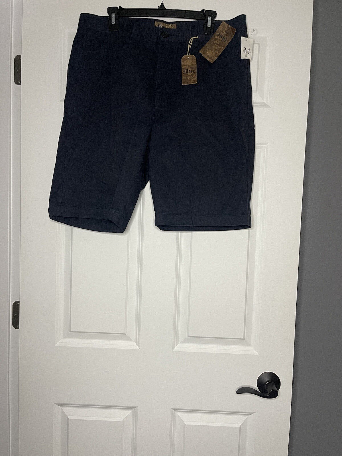 Mens Wearhouse Pronto Uomo Shorts Modern For 36w Navy NWT
