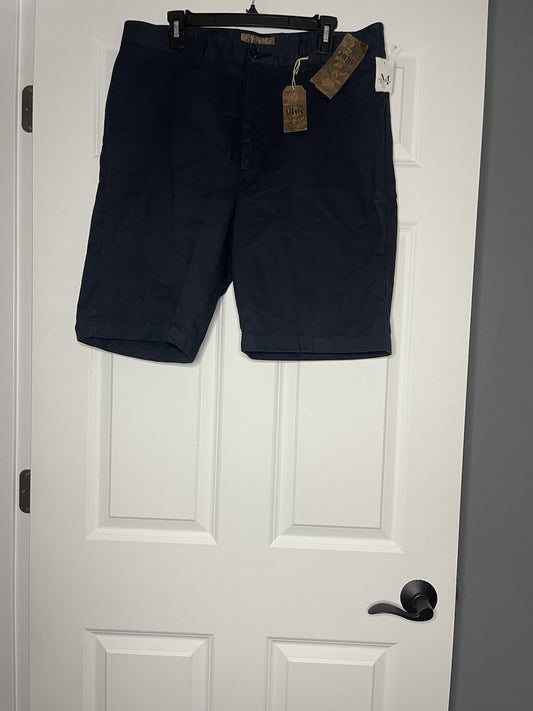 Mens Wearhouse Pronto Uomo Shorts Modern For 36w Navy NWT