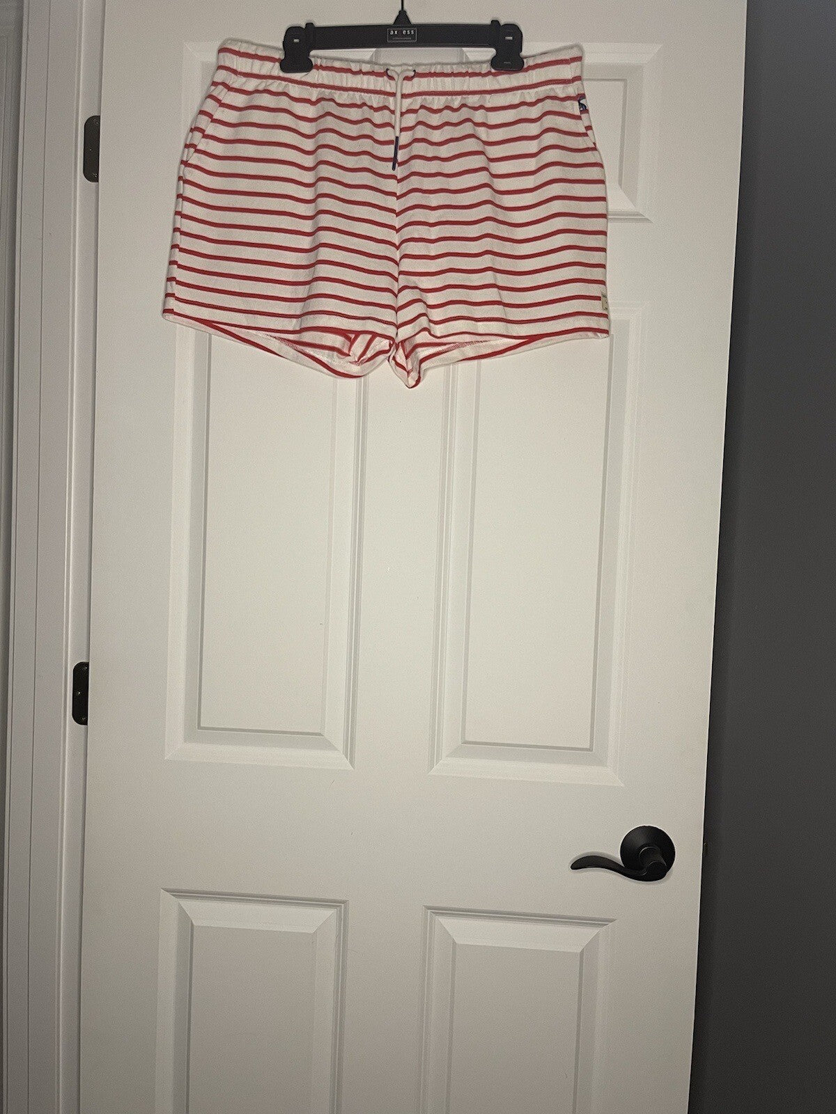 Joules Shorts Size 12 Red Cream Stripe Nwt 