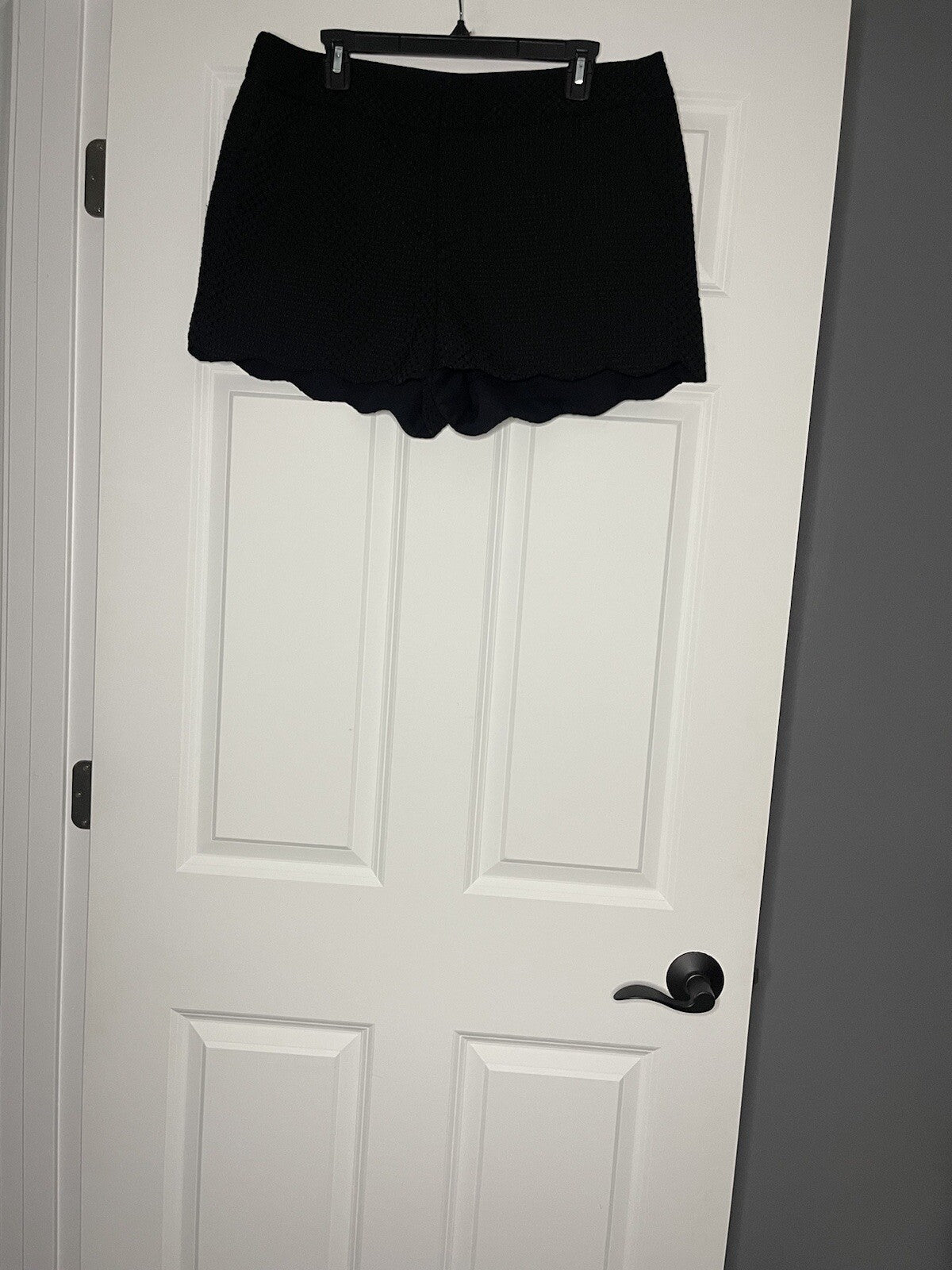 Ellie Shorts Size 12 Black With Stitching 