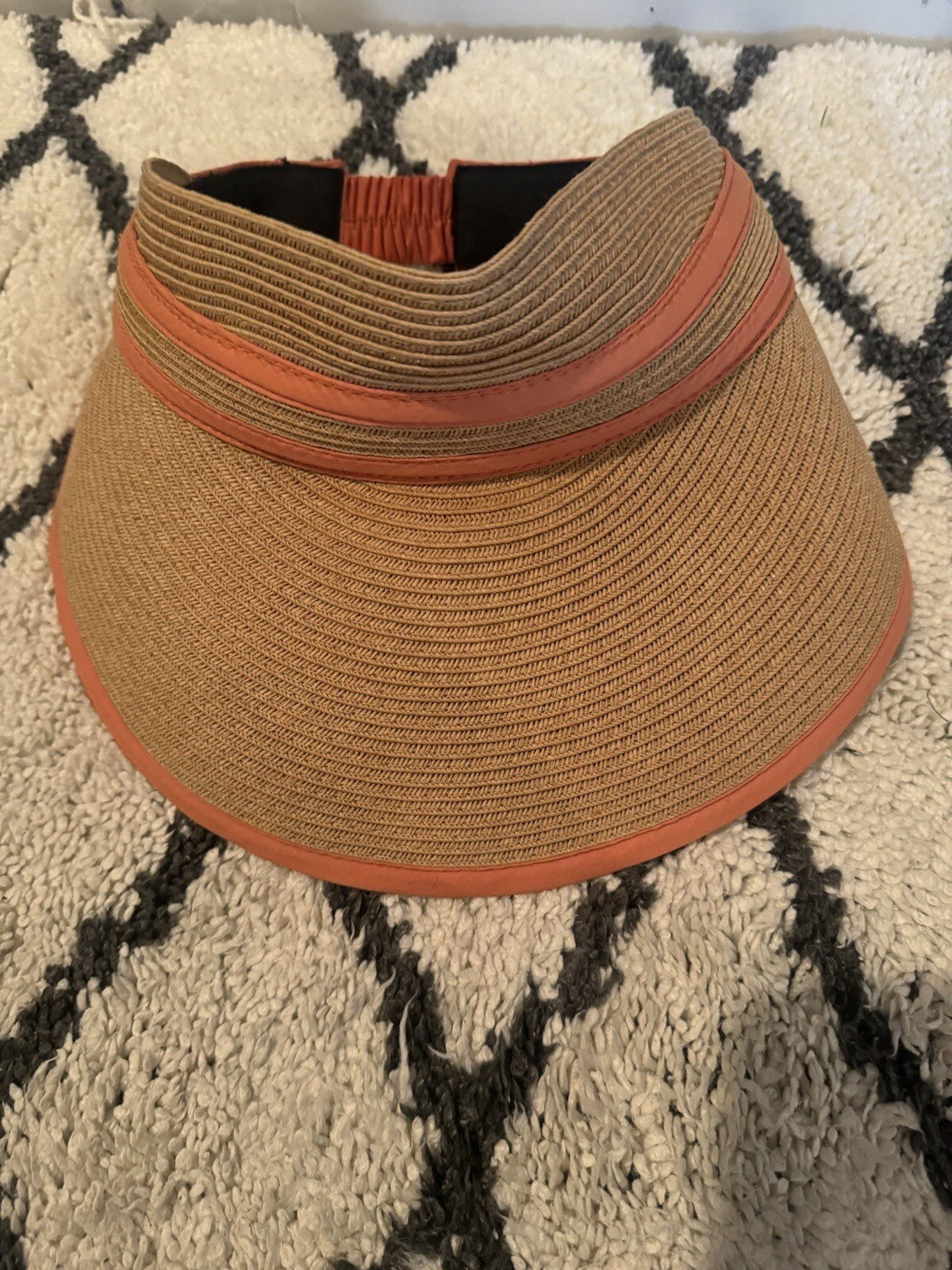 Nordstrom One Size Beach Hat Tan Peach 