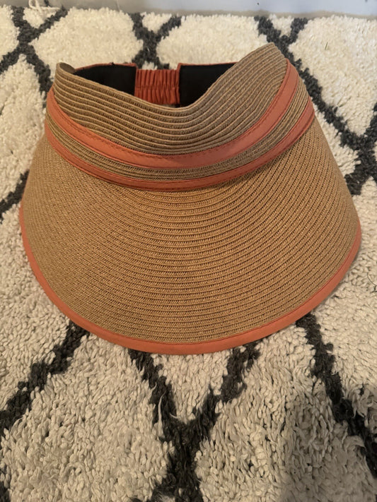 Nordstrom One Size Beach Hat Tan Peach 