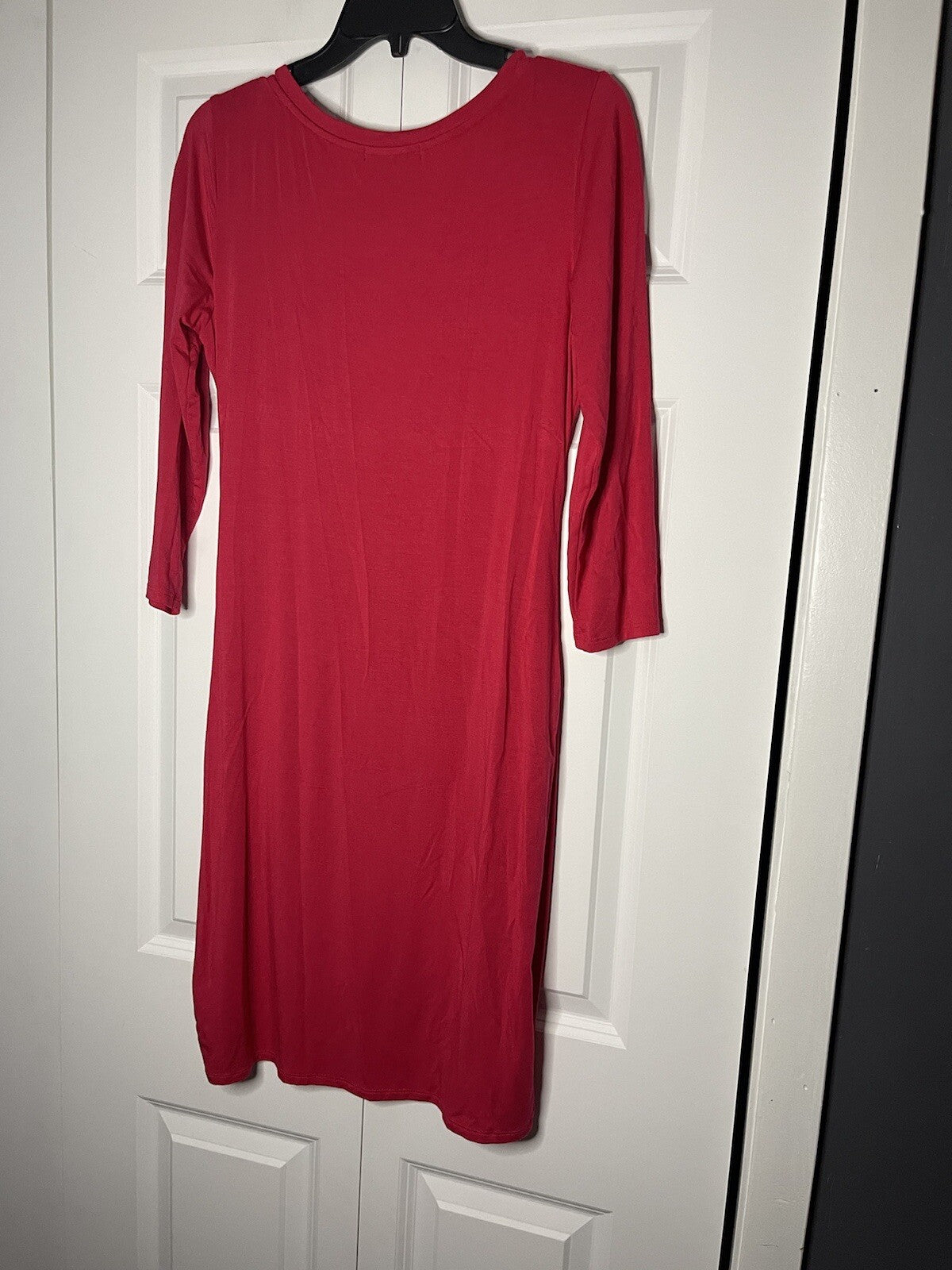 Gibson 3/4 sleeve dress medium red 