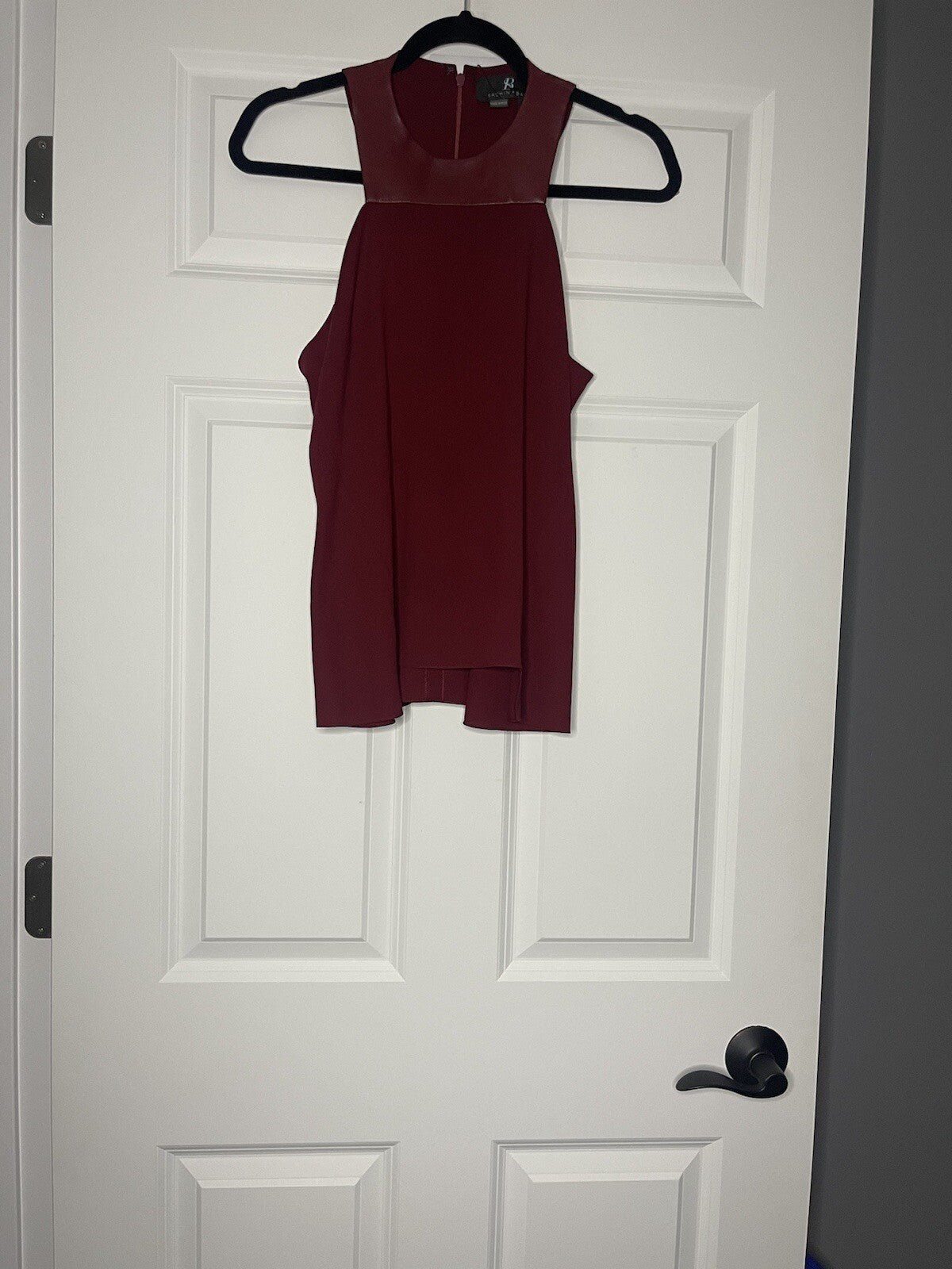 Sachin babi sleeveless blouse red size 4