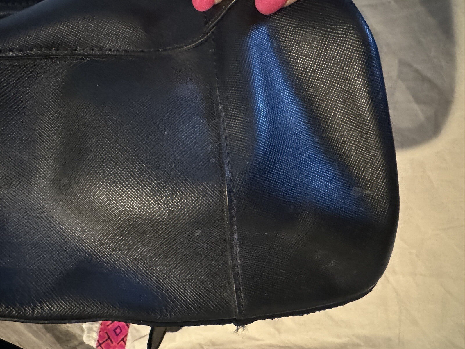 Tory Burch Black Purse With Dust Covers Some Spots As Shown 