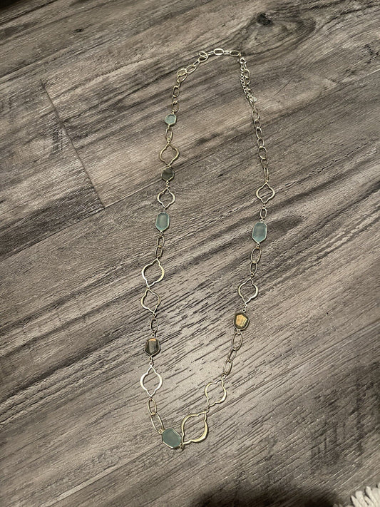 Stella And Dot Arabesque Link Necklace With Box