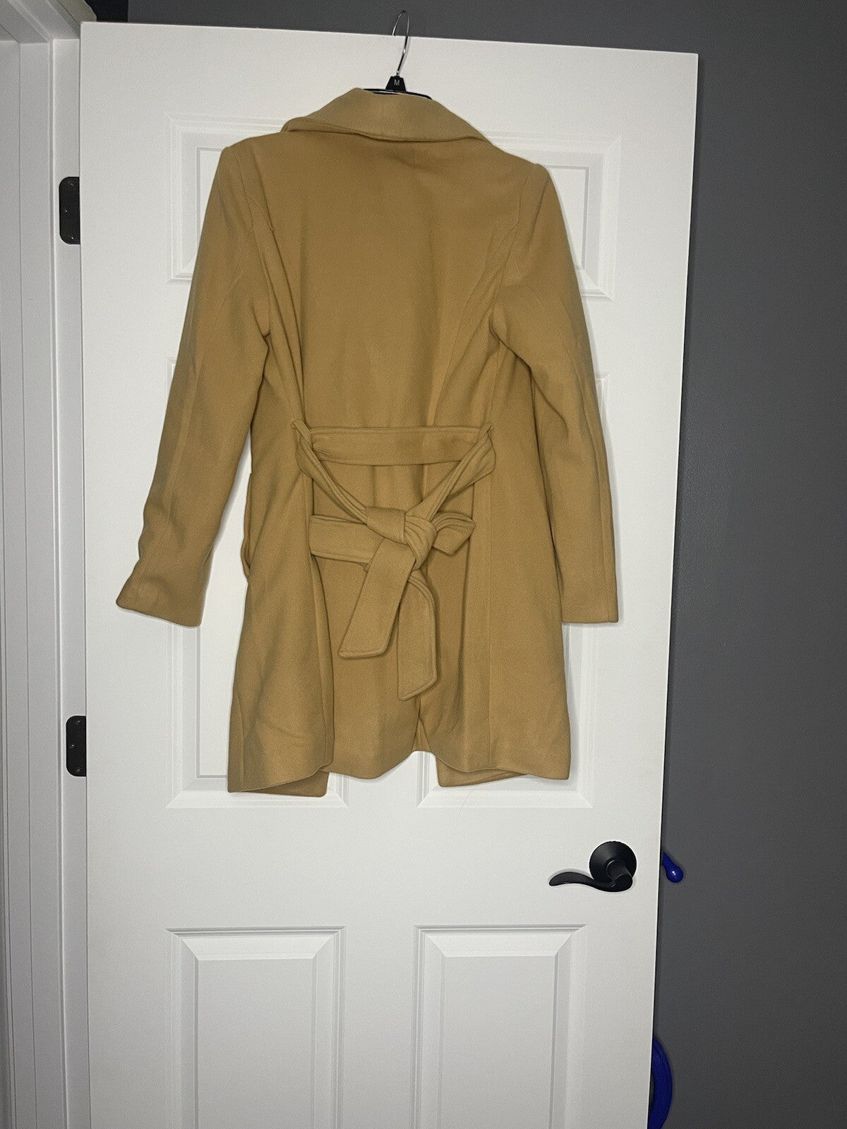 Maverick the collection small peacoat w belt camel NWT