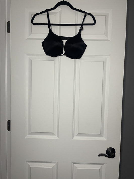 Victorias secret plunge bra 34c black NWT