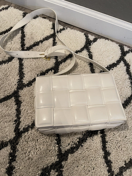 Unbranded Quilted Crossbody White 