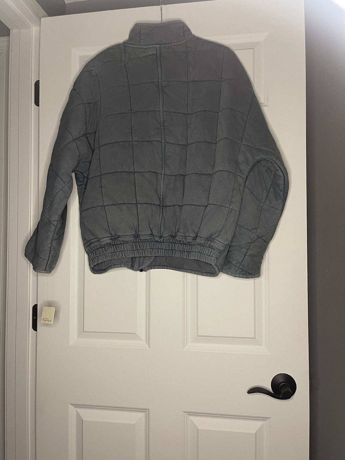 Free People Quilted Jacket Small Blue New With Tags Msrp 198