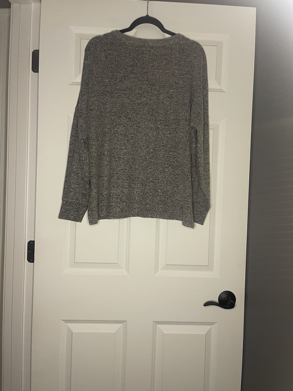 Lucky Brand Long Sleeve Blouse Heathered Gray Large