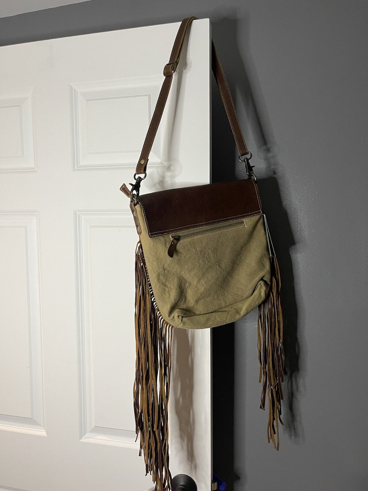 Myra Vibrant crossbody multicolor with fringe Nwt 