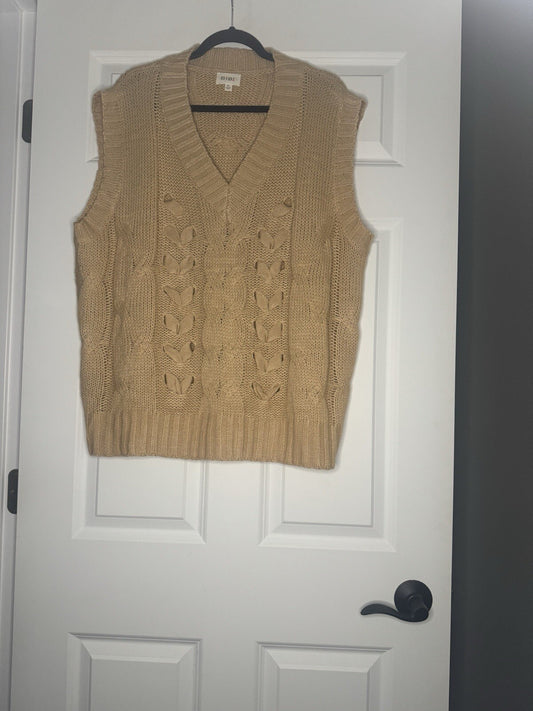 Bibi Sleeveless Knit Sweater Xl 