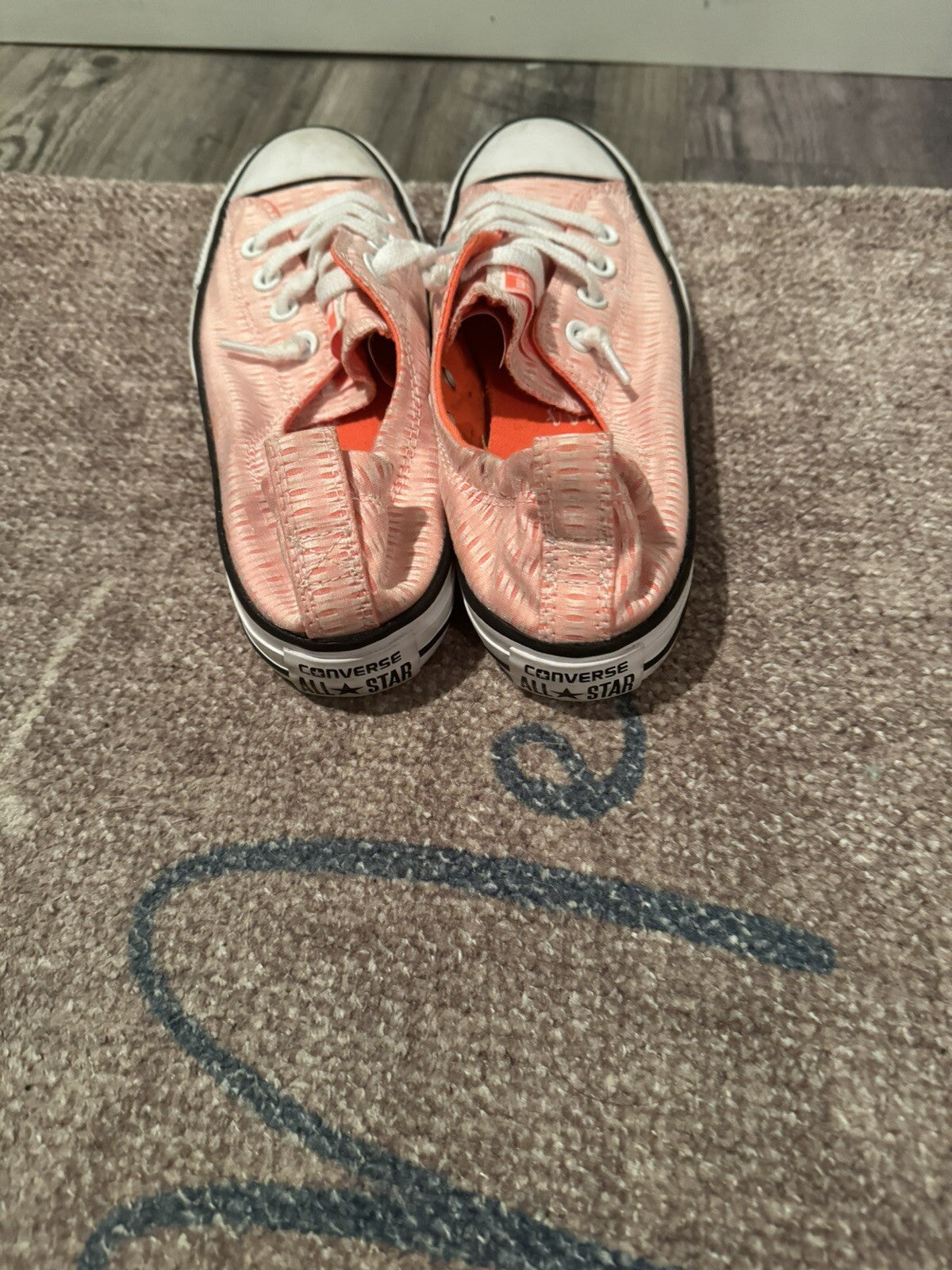 Converse Slip On Sneakers Size 7 Orange 