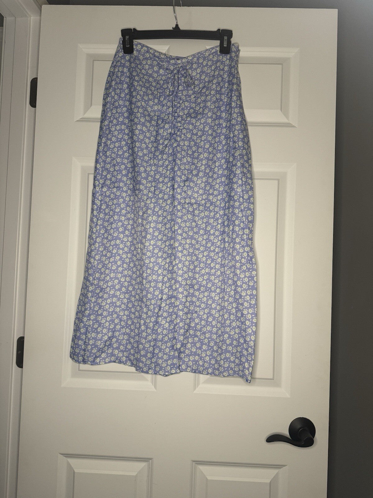 Zara 2 Piece Outfit Set Medium Crop Tank High Waist Skirt Blueish Purple Green A