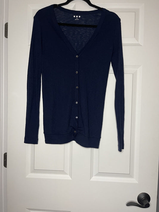 Three dots cardigan extra small navy