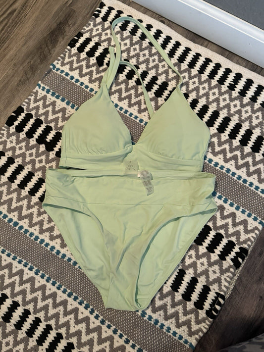 Calia 2 Piece Bikini Small Light Green 