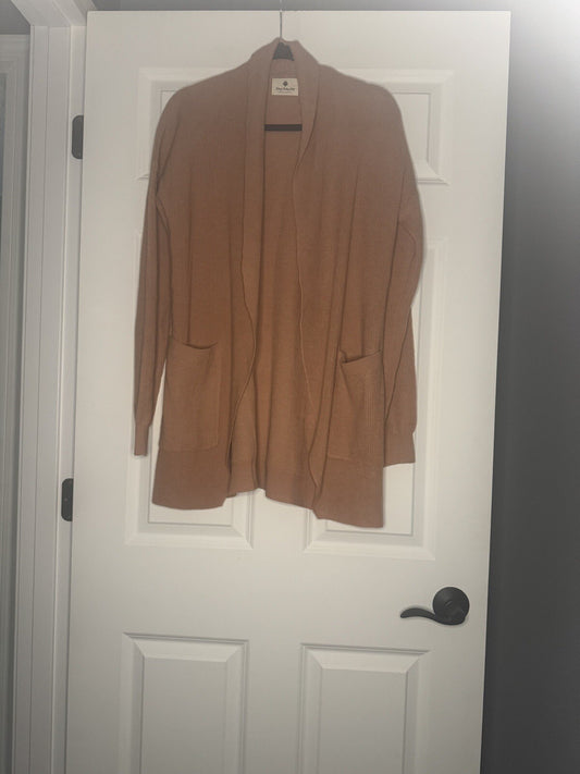 Betseys Boutique Shop Cardigan Xl Ribbed Mauve 