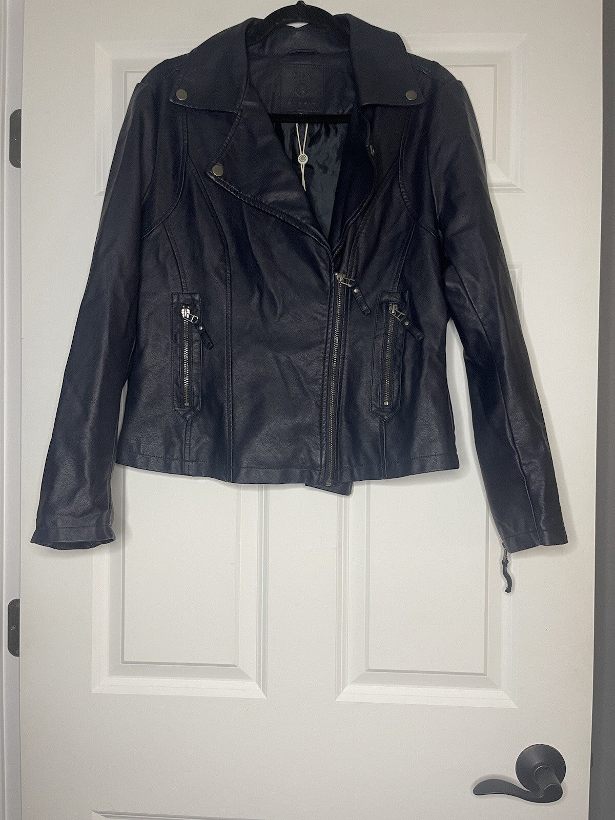 Max Studio Jacket Large Navy Nwt Msrp $98.00