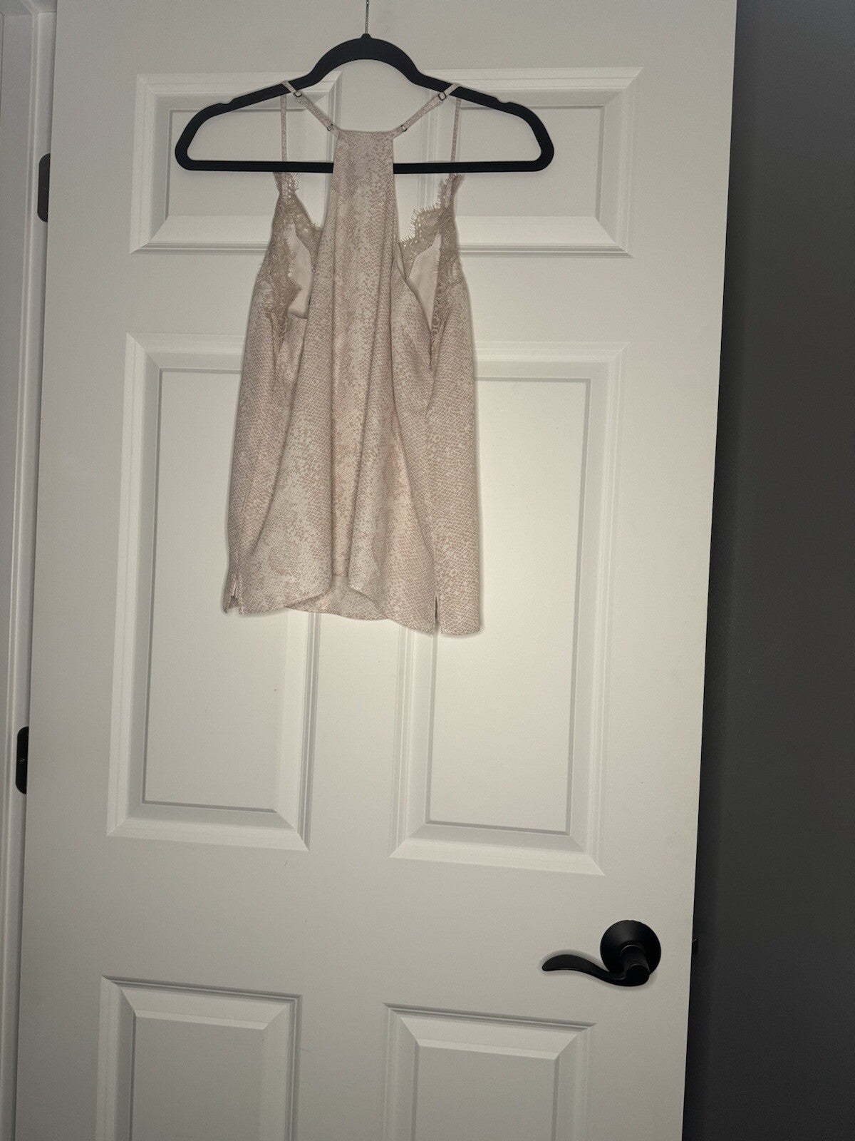 Peyton Jensen Sleeveless Blouse Small Light Pink Cream Mix With Lace Nwt 44.99 