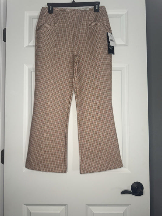 Liverpool Stella Kick Flare Pants 8/29 Orange Green Cream Stripe Nwt 89