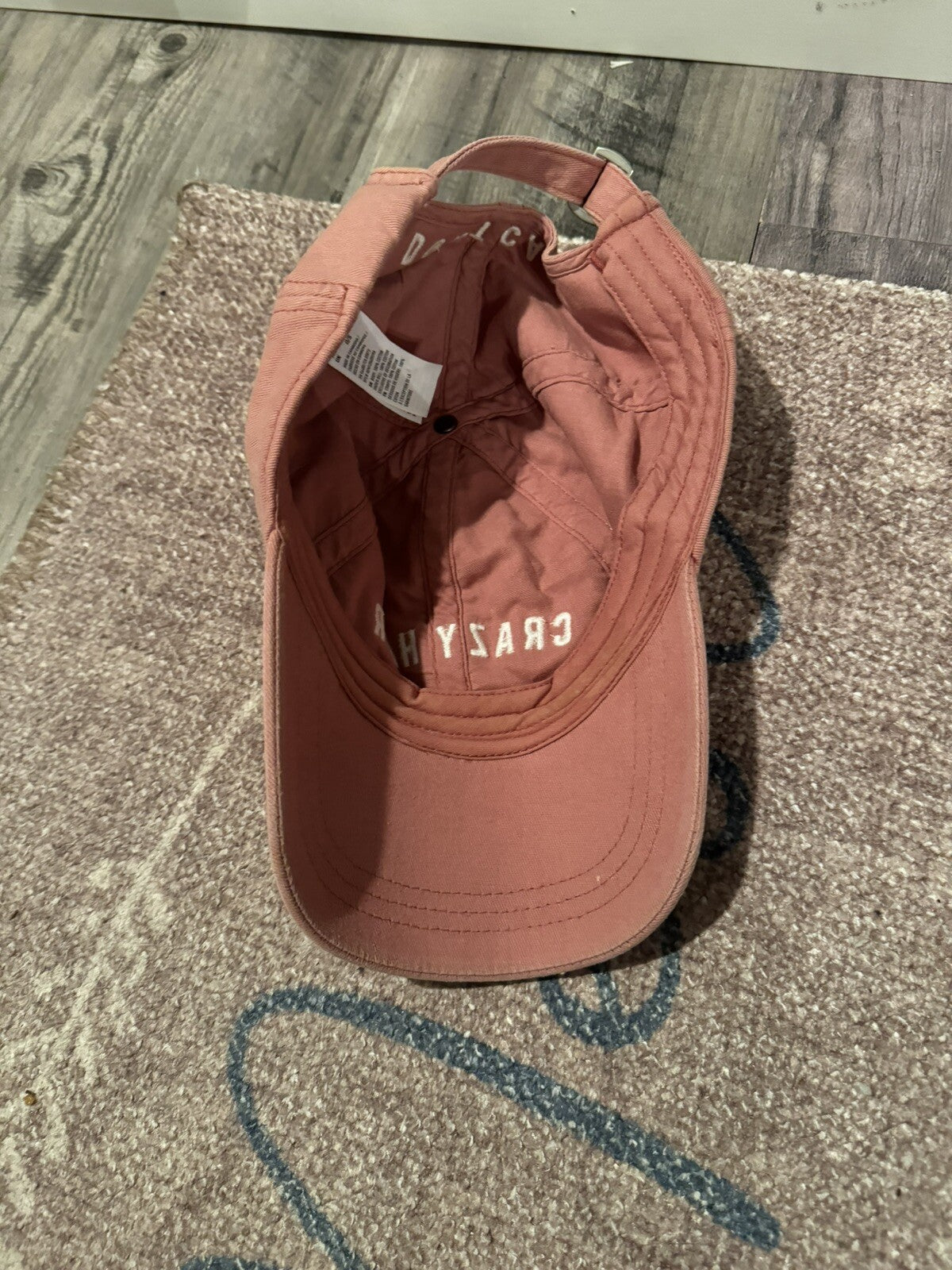 American Eagle Ball Cap Mauve Crazy Hair 
