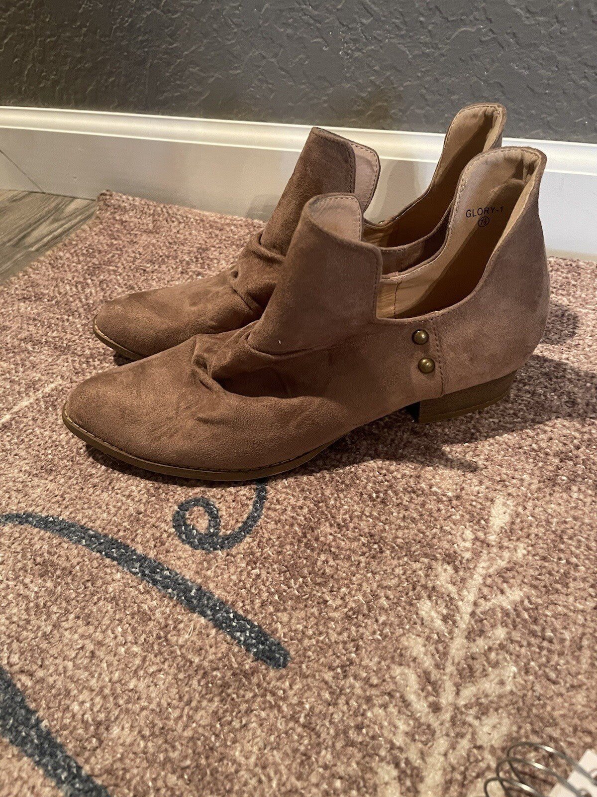 Ams booties brown 7.5 