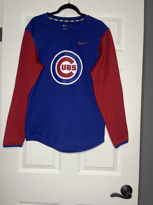 Nike Chicago Cubs Sweatshirt Medium Blue Red White 