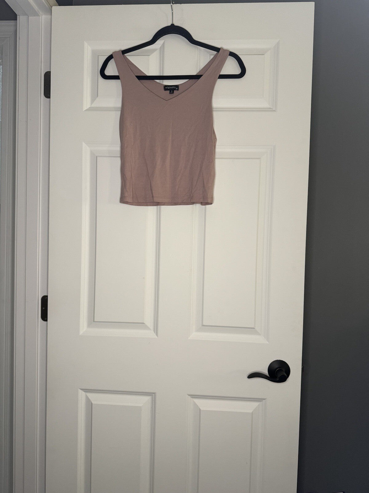 Originality Sleeveless Crop Top Mauve Small