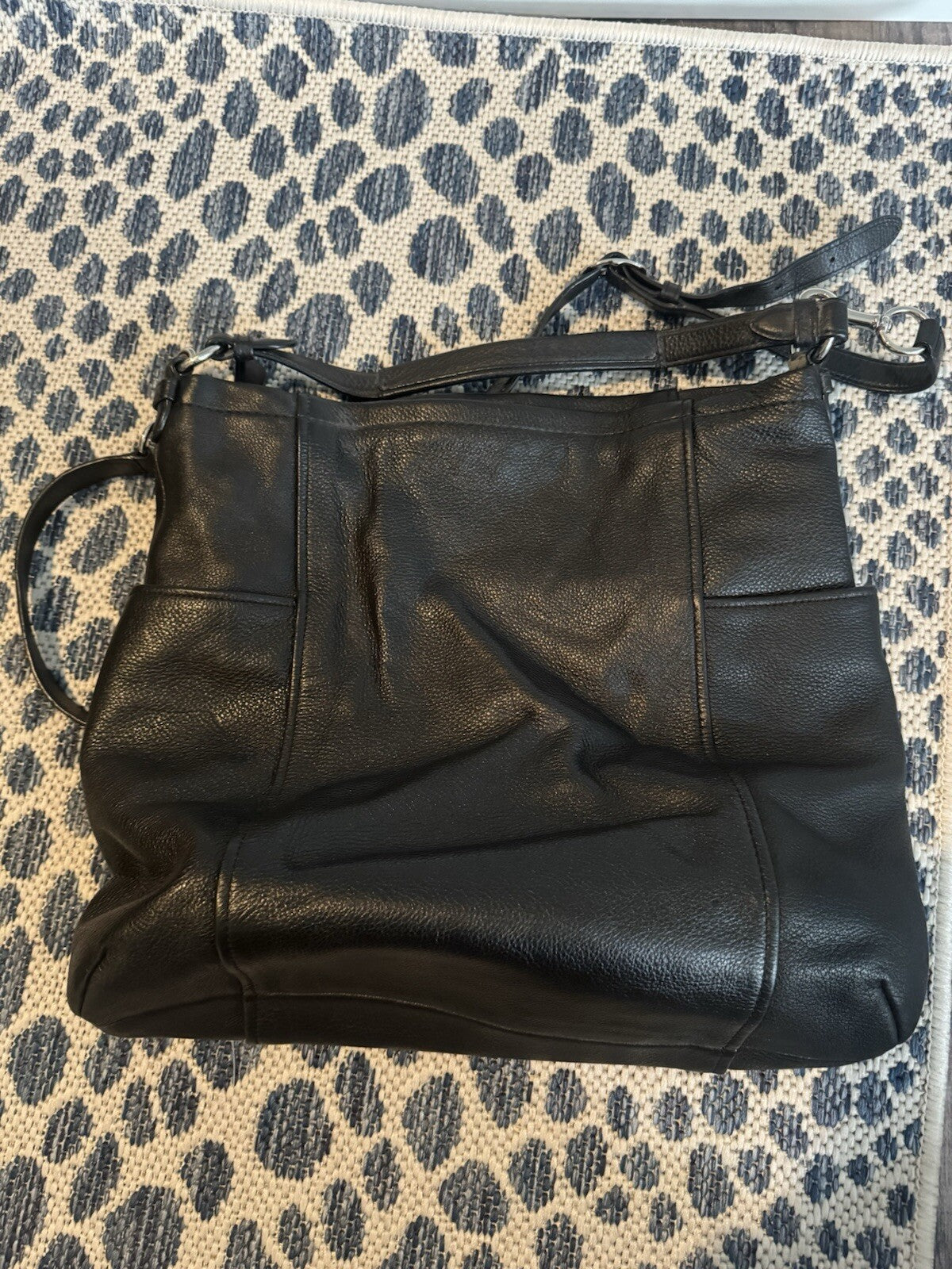 Coach Black Purse Leather In Great Condition Can Be Shoulder Or Crossbody