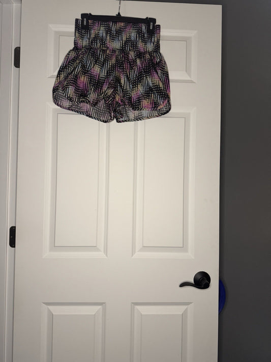 Free People Movement Lined Shorts Charcoal Blue Green Purple Orange Medium