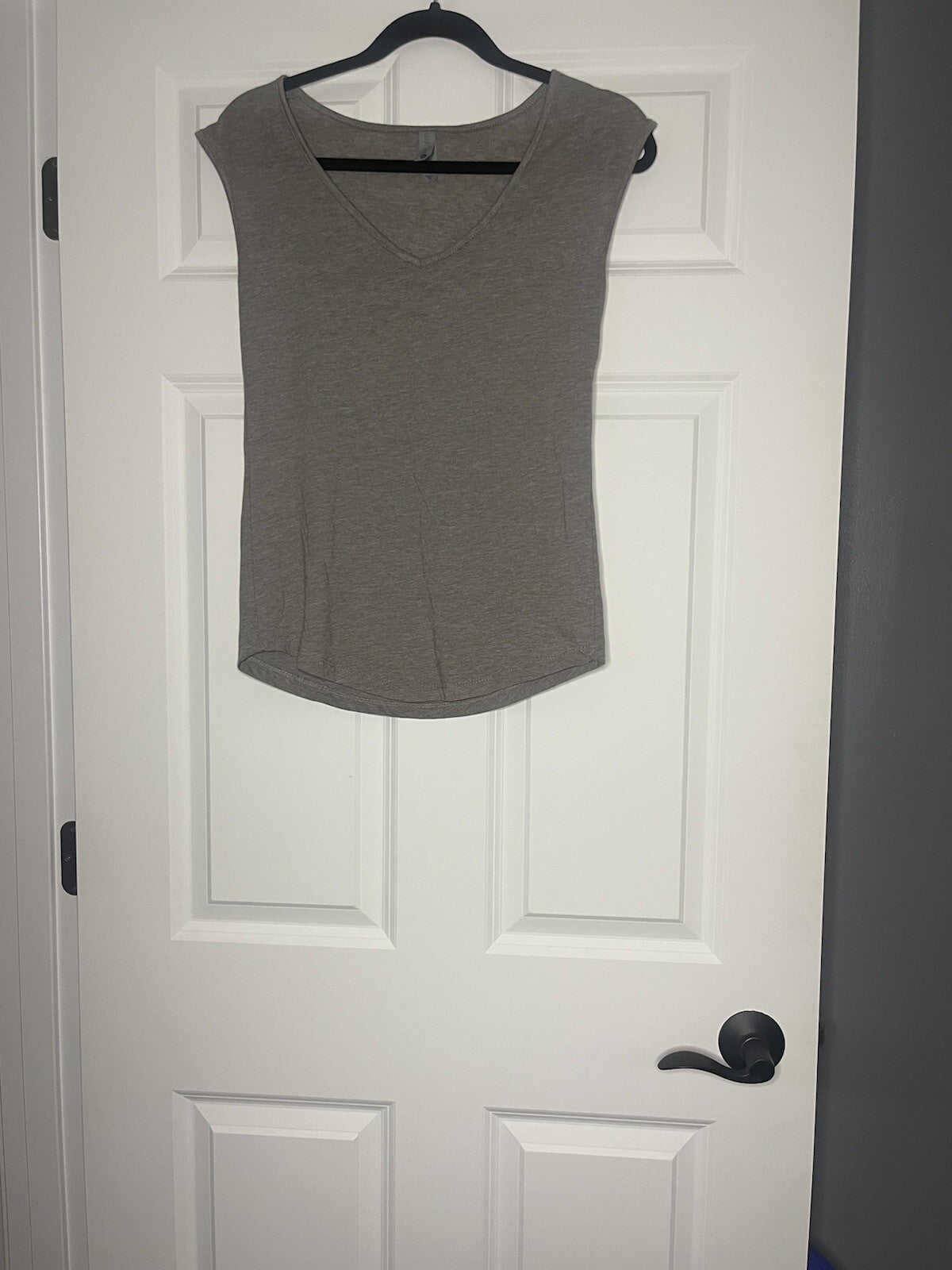 Next level heathered gray sleeveless top xs 