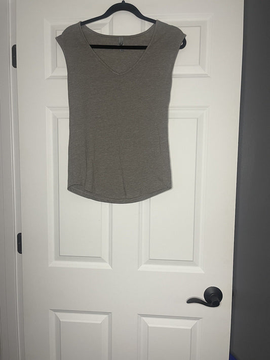 Next level heathered gray sleeveless top xs 