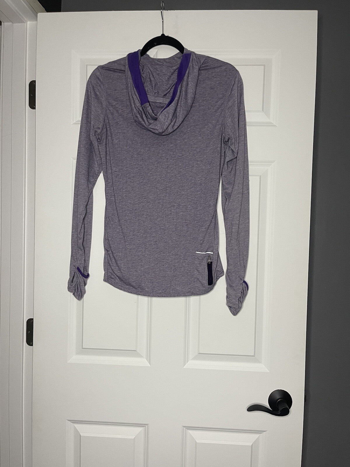 Nike dri fit long sleeve medium heathered purple