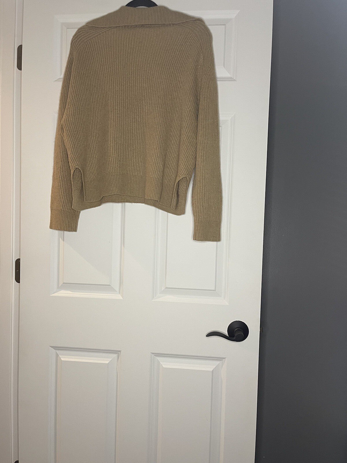 Vince Camuto Sweater Ribbed Brown Small 