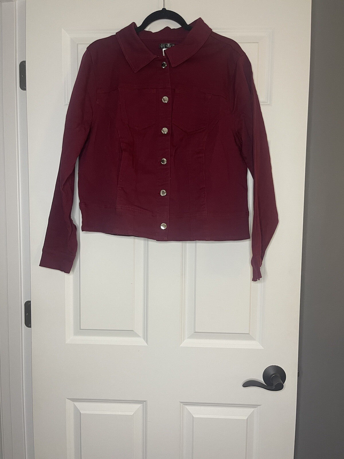 Venus Jean Jacket Xl Maroon 
