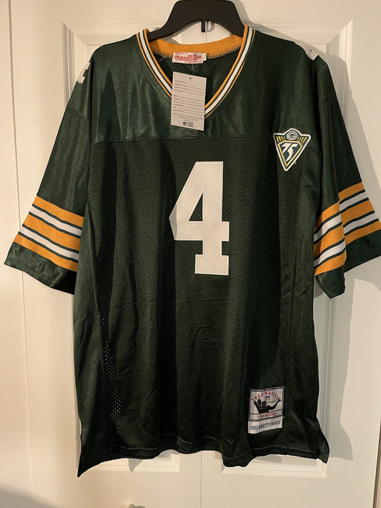Mitchell and Ness Brett Favre Jersey autographed size 52